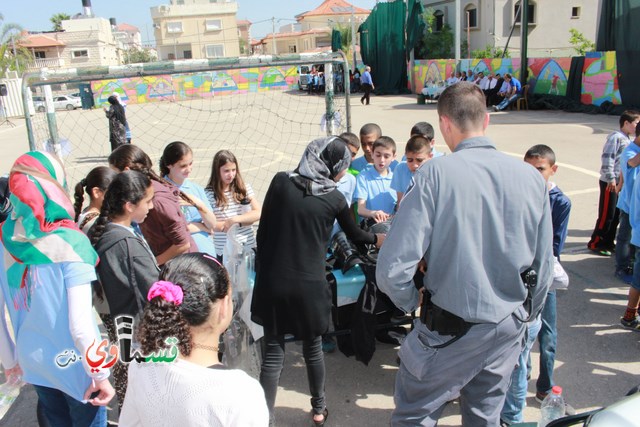 كفرقاسم – فيديو: طلاب مدرسة الزهراء في يوم ارشادي توعوي للأمان بمشاركة الشرطة الجماهيرية ومركز بقاء الطبي 